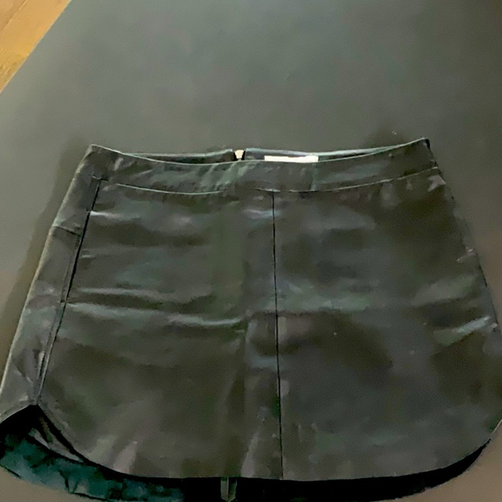 Karina Grimaldi Lambskin leather mini skirt